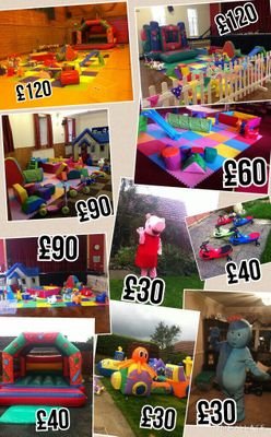 Softplay packages, bouncy castles, mascots and didi car hire in Chesterfield Derbyshire