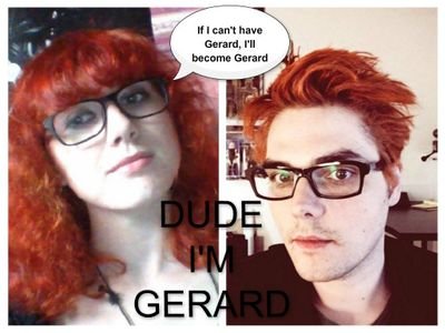 fangirl , MCR is my fav #projectLG. saw Gerard 24-1-15 saw en met Frank 5-6-15