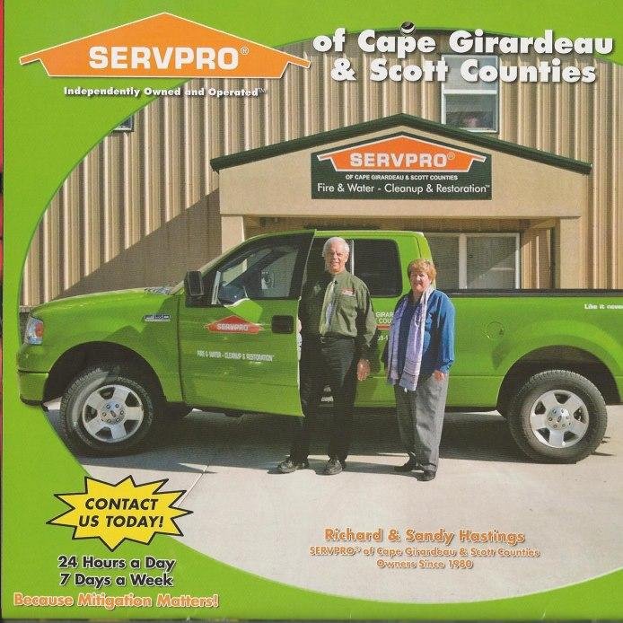 SERVPRO of Cape Girardeau & Scott Counties knows the stress and worry that comes with fire or water damage, trust us to make it like it never even happened.