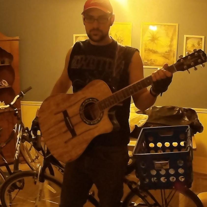 I want to ride my bicycle through every state, playing my music at every open-mic night I can find, & recording the whole trip. Please donate to my Kickstarter!