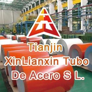 Tianjin Xin Lianxin Tubo de Acero S.L. produce tubo soldado, tubo de acero galvanizado térmico como tubo de acero pre-galvanizado