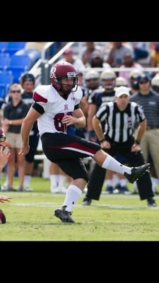 Lenoir-Rhyne University 2015. LR Football kicker.
