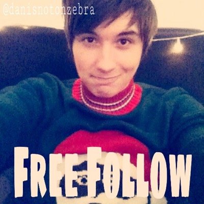 yo and u got free follow from @danisnotonzebra if u could follow @danisnotonzebra it would be gr8 ..... TYSM AND dont follow that acc (stay rad) ^-^