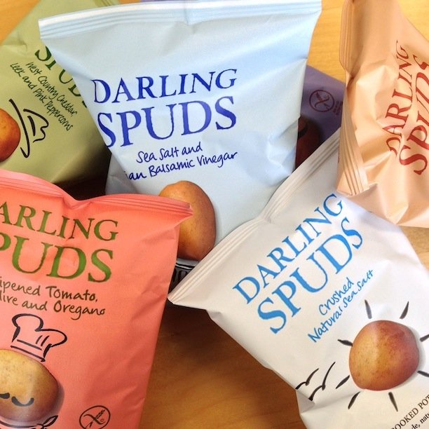 Delicious hand cooked crisps that are gluten free, vegetarian, with no GMO's and 20% less fat than standard crisps! #glutenfree #handcooked #crisps