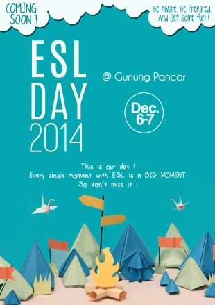 This is our day! Every single moment with ESL is a big moment!