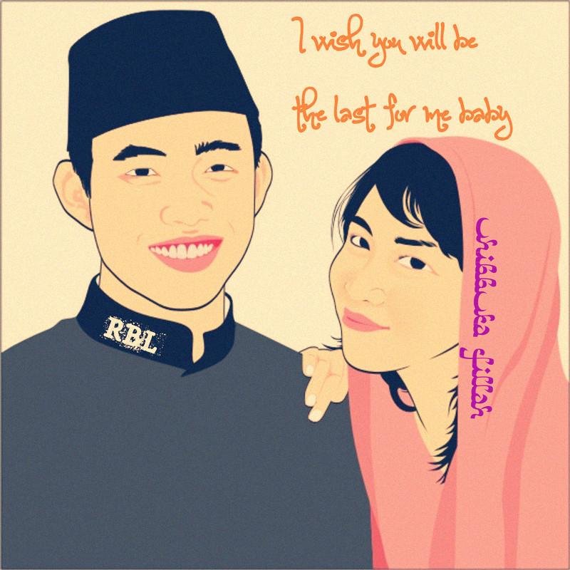 Gambar Kartun Muslim Muslimah Pria Wanita Pasangan 