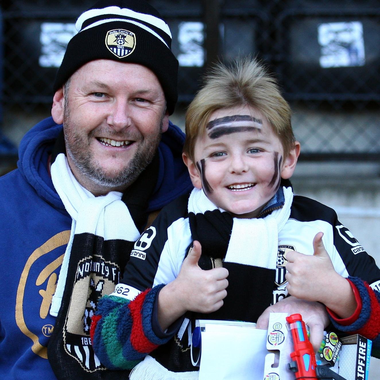 Loyal Notts County Supporter with my son Daniel, season ticket holders and travel to as many away games we can manage.