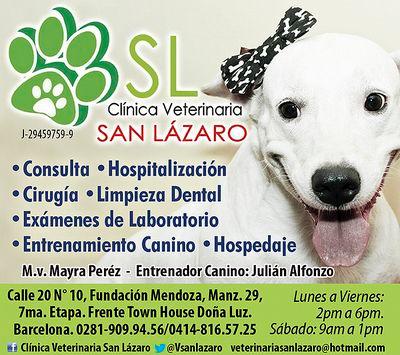 San Lázaro de Anzoategui Clinica Veterinaria 04148165725. Entrenamiento Canino Profesional18 Años de Experiencia Julian Alfonzo @Perro_Amigo BbPin:20D32F68