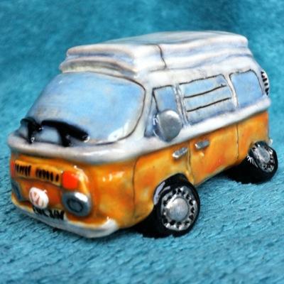 Personalised VW Models - Hand made in porcelain to match your own spec & colour, reg no, surfboards specific to your own VW! Each model is unique!