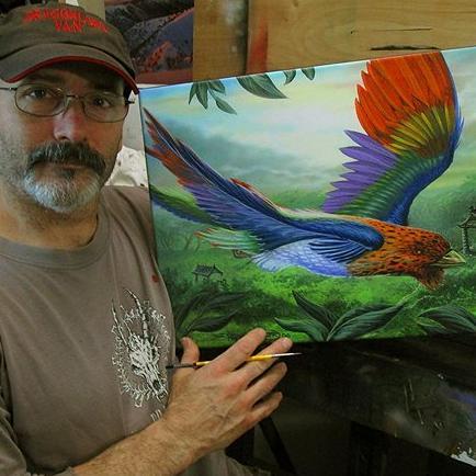 Fantasy Artist Ed Beard Jr/ Auto/ bike Airbrush Works include:Tolkien, D&D, Magic the Gathering, Annual Dragon Calendar and 25 yrs of licensed products in Fan