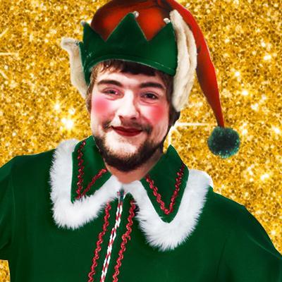 A litte bit grumpy; a little bit sozzled.  Spreading festive cheer, getting up to general mischief and handing out random acts of kindness. Hic.