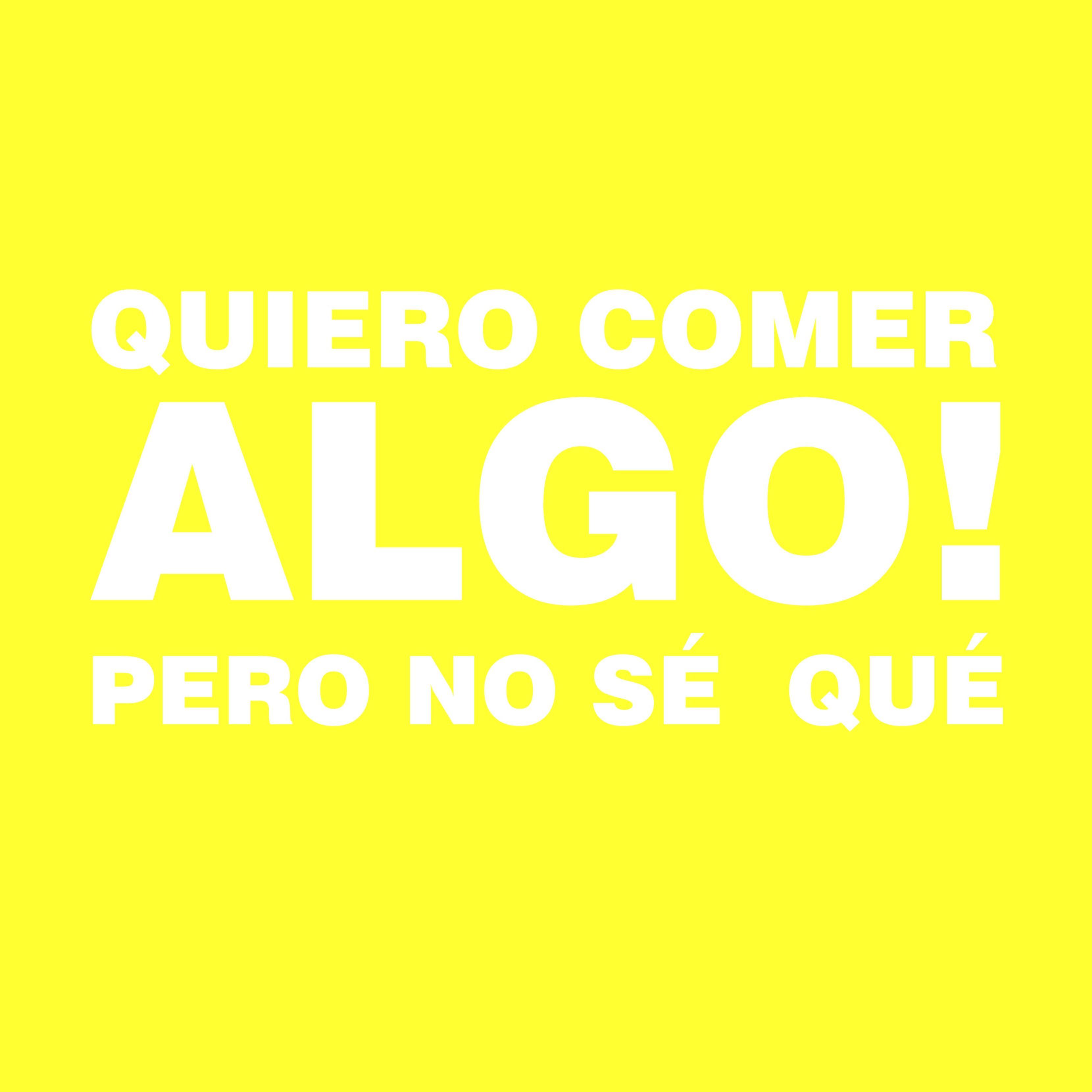 Tengo un antojo pero no sé qué es