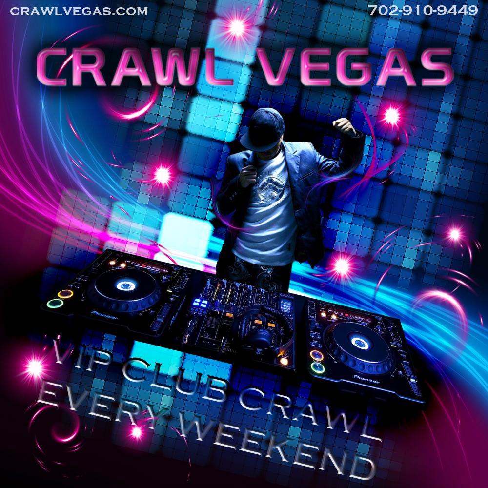 Crawl Vegas is THE premier bar and nightclub crawl in Las Vegas.  We tour the hottest bars and nightclubs on the Las Vegas strip call us at 702-910-9449.