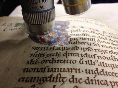 teampigment's profile picture. shining light on ancient manuscripts to identify pigments