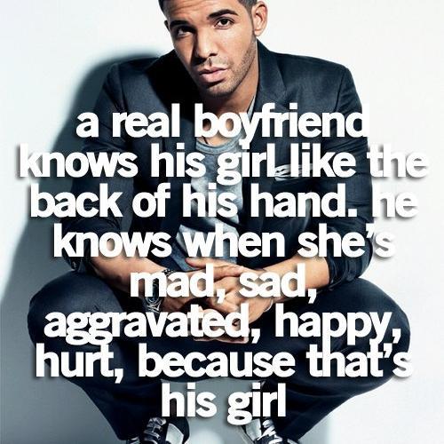 Proving to the world what a real boyfriend is and how he should treat and act towards his girl
