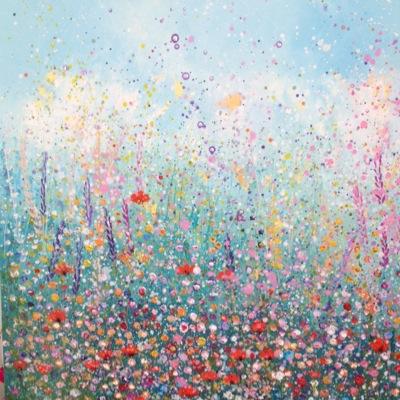 Laure is known for her vibrant landscapes, seascapes and colour conpositions with Butterflies and Wild Flowers