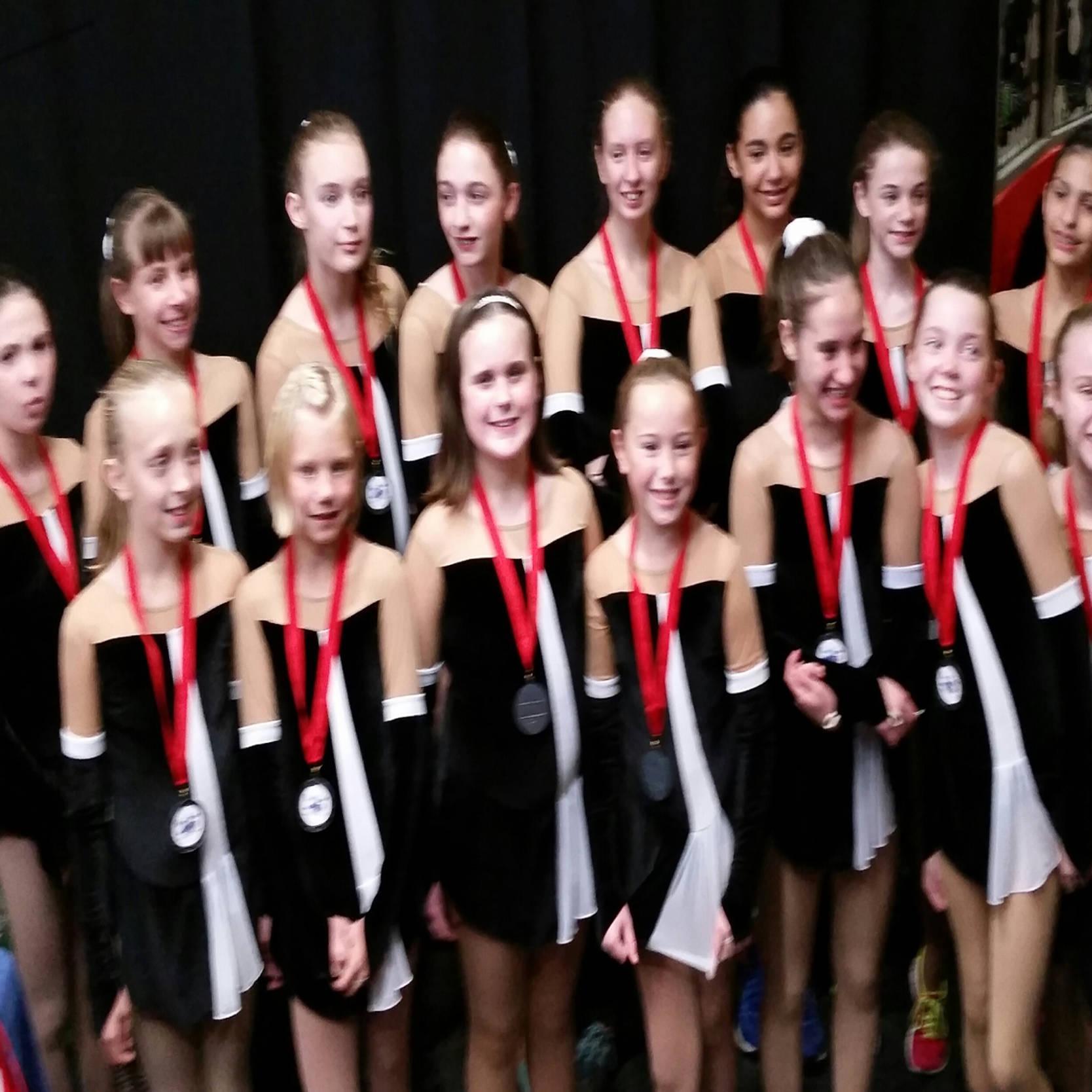 Pre-Juvenile Synchronized Ice Skate Team Getting Started.  #FigureSkating #WhyNotSynchro2018