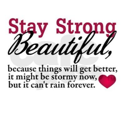 This is an account dedicated to helping people stay strong. I will aways be here for you. just DM me anytime :)