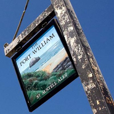 The Port William Inn at Trebarwith Strand, sits on the North Coast of Cornwall offering award-winning beers, great food and accommodation with stunning views.