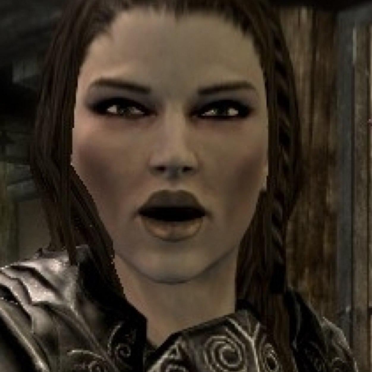I am sworn to my thane. And i will protect him. IF he buys me food. BUT HE DOESN'T DO THAT! I hate him. But ssh, don't tell him. {Skyrim RP}