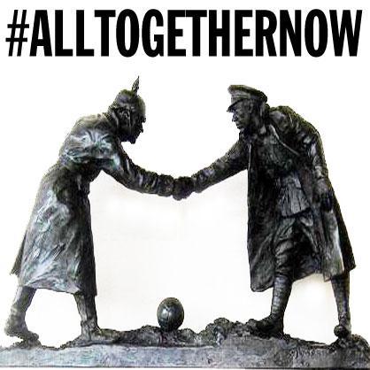 #AllTogetherNow marking the centenary of the 1914 WW1 Christmas truce. Released 15/12 in aid of @BritishRedCross & @shorncliffe95th - Text GET PEACE to 84222 ✌