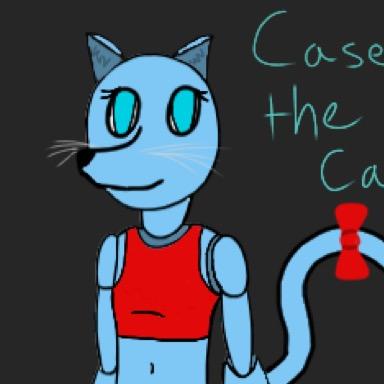 (FNAF OC) Foxy made me an animatronic and now I hate him....kinda.I am a cat animatronic. I live in Freddy Fazbear's Pizzaria. #Single #Female