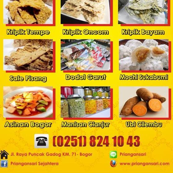 Priangansari Sejahtera - (Pusat Oleh-Oleh Khas Bogor) | Layanan konsumen : 0812 19 8000 53 | BBM : 7ED7CEA2 | Delivery Service .