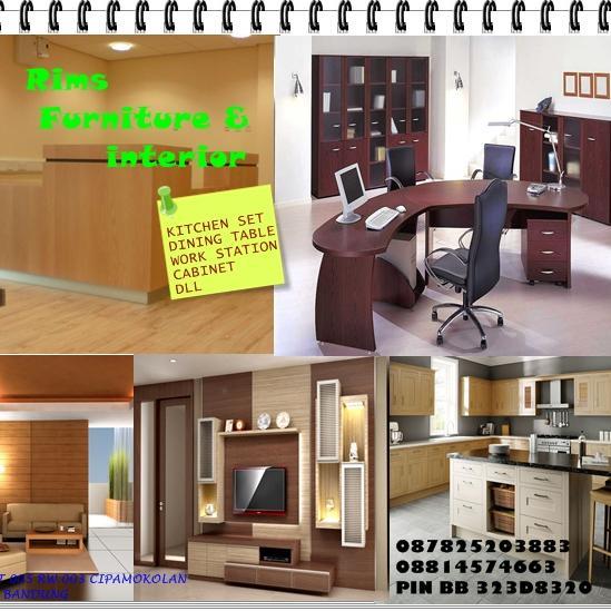 kami melayani pemesanan furniture, interior, dan design berbagai barang kebutuhan rumah dan kantor anda. mulai dari lemari, meja, kursi,kitchen set dll.