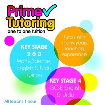 Prime Tutoring is a private tuition provider for school aged children offering Maths, English,Science and Urdu for KS2,KS3,KS4 (Ages 5 to 17)