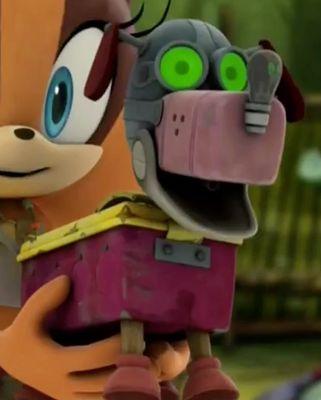 Buster is an robotic dog that can transform into a monster but he's gentle too. Owner @WackyWildSticks | #SonicBoomRP | AU | (English/Spanish)