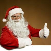 Spreading Christmas cheer, I'm making my list now, follow if you believe. P.S. I cum once a year, and it's down your chimney.