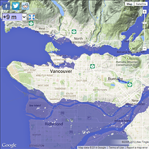 FloodPlain.ca is a free online tool used by real estate agents, home inspectors and Lower Mainland home buyers to check how high an area is above sea level.