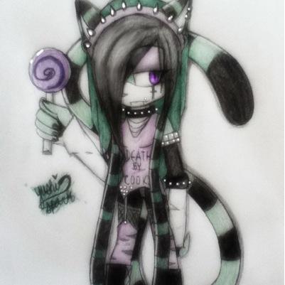 heavy music and M+ games is my thing...and being a emo little kitty...is what i live for...#Taken  theme: painkiller