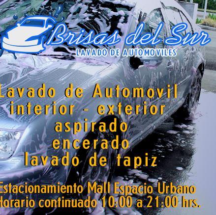 Brisas del sur  lavado exterior /interior/aspirado/ encerado/ lavado de tapiz.
Horario de atención continuado desde la 10:00 a 21:00 hrs.