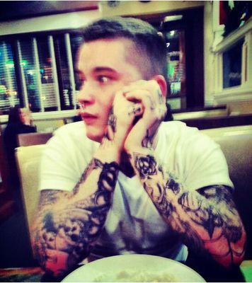 tattoo artist at mark my flesh in philadelphia,proud father of 3
