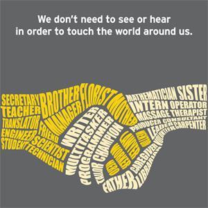 Deafblind, is yes, being both deaf and blind. These rare occurrences happen to one in every 1000 people. Raise awareness and treat them with respect & dignity.