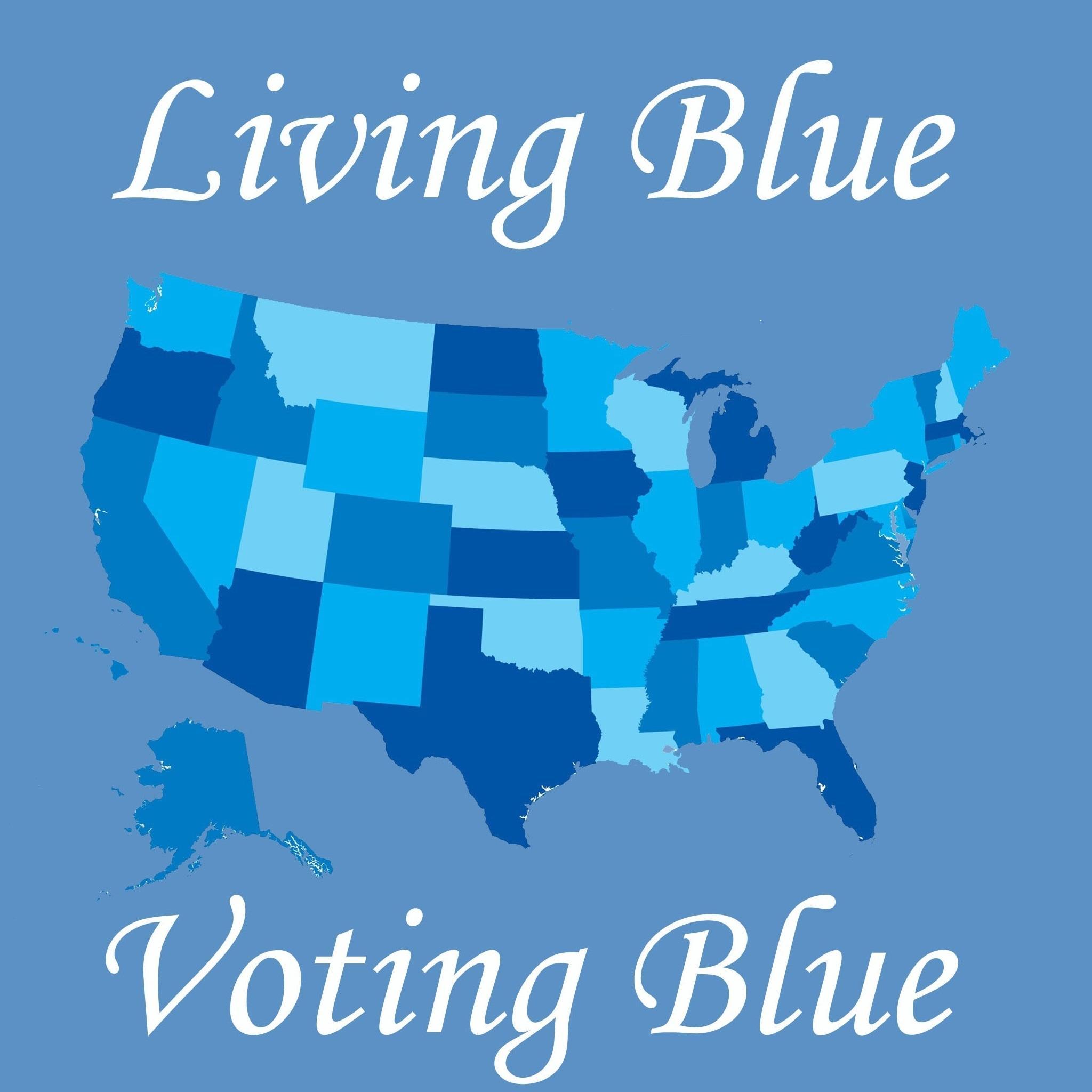 Living Blue Voting Blue- follow us on Facebook #LivingBlueVotingBlue #UniteBlue #TakeActionVoteBlue