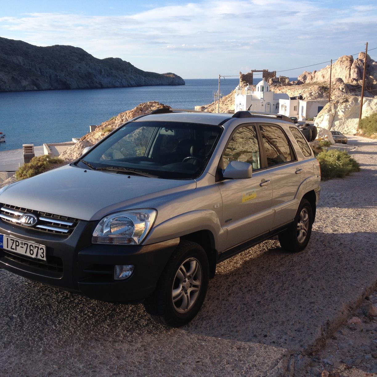 rent a car in milos island and athens