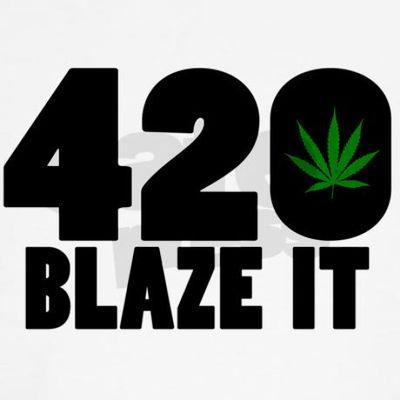 BlazeIt42's profile picture. Just a friendly reminder of when to blaze it 
420