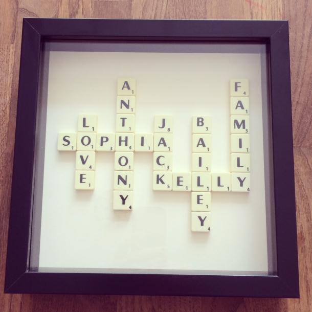 Personalised handmade scrabble art made to order. Perfect gifts for any occassion! Deliver within UK. Based in Houghton-Le-Spring / Sunderland.