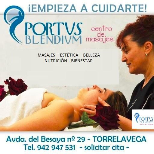 Masajes - Estética - Nutrición - Belleza - Bienestar en Torrelavega, Cantabria. Síguenos en Facebook: Portus Blendium. Solicita tu cita al teléfono 942 947 531.