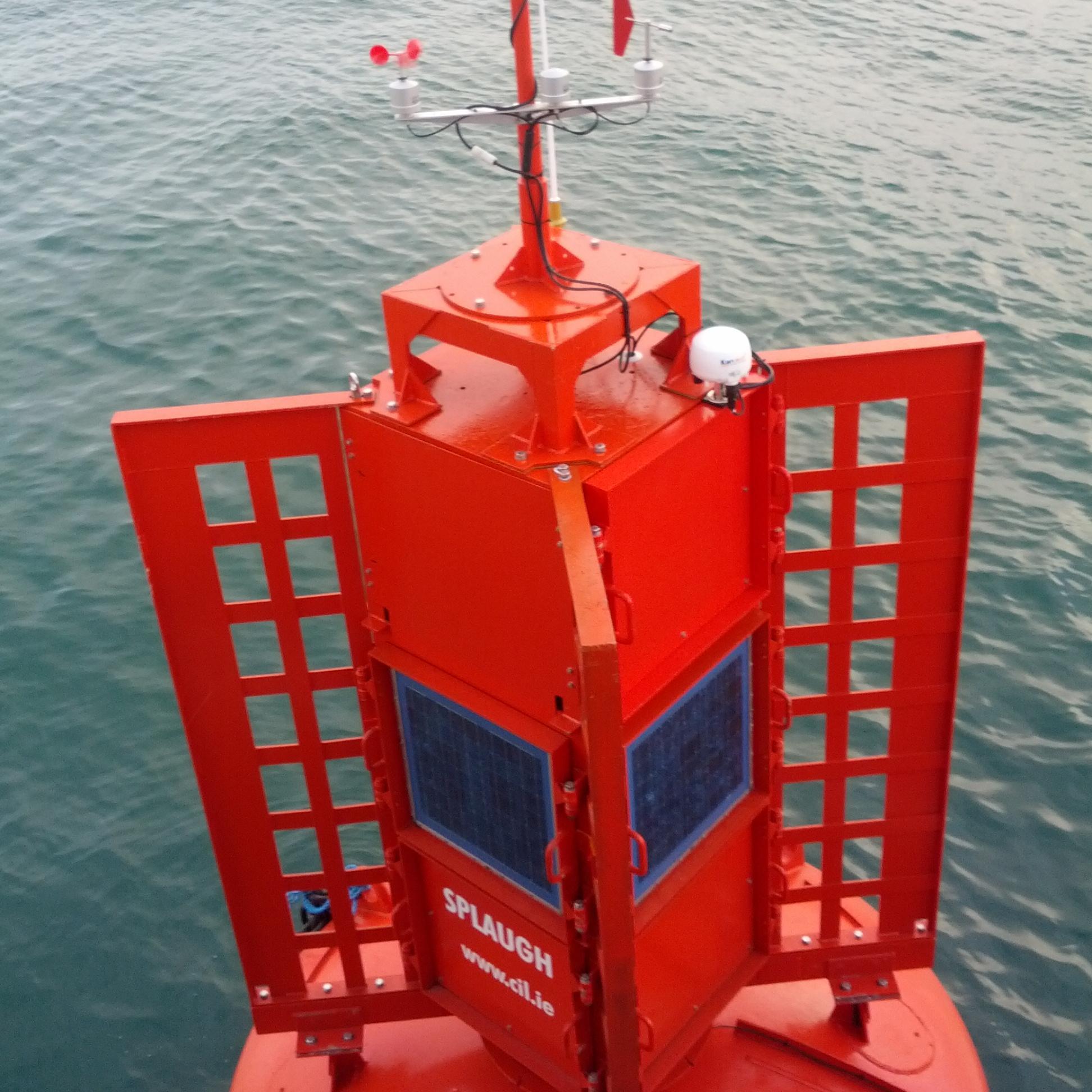 The Splaugh Buoy is a Type 2 Port Laternal Mark located off Rosslare. It also monitors local weather & sea state in real time. Email: metocean@irishlights.ie