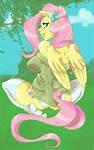 Oh hello there everypony m-my name is urm f-fluttershy and urm I like to do urm stuff hey Deanna join me???  it'll be fun.. if that's ok with u I mean.