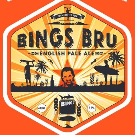 Brewing a hellraising, fundraising English Pale Ale. Perfect post paddle pint- go surf! Bings Bru - Sharing the Stoke.