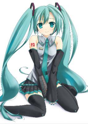 Hi I'm Miku and I like leeks and I'm a Vocaloid diva