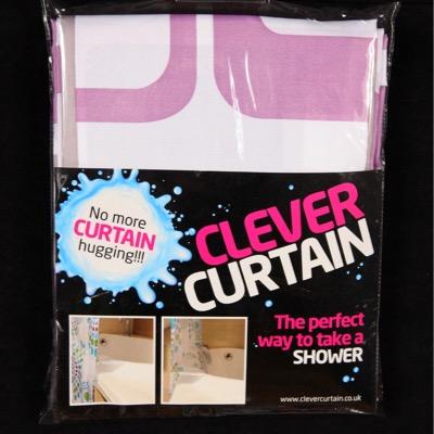 Shower with the awesome 'Clever Curtain'. 
The Curtain that creates the space! 
No more Curtain hugging!
info@clevercurtain.co.uk