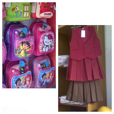 jual sragam sekolah dan tas di jln pasar baru garut