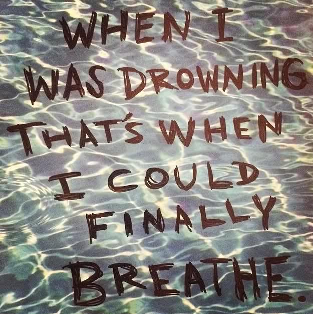 Rain came pouring down when I was drowning