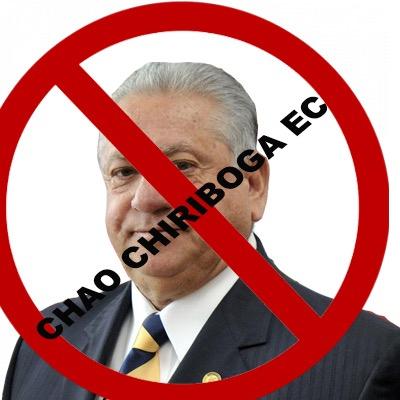 Cuenta oficial en contra del corrupto presidente de la FEF Luis Chiriboga!! RT y Fav de todo en contra de este ladrón!! #LargateChiriboga #ChaoChiriboga