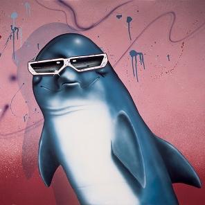 Fala galerinha sou seu amiguinho golfinho de oculos escuros